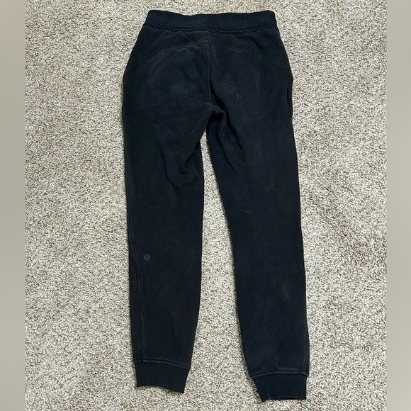 Lululemon Scuba Jogger Women’s Size 4 Drawstring Cotton Stretch Black High Rise - Picture 3 of 10